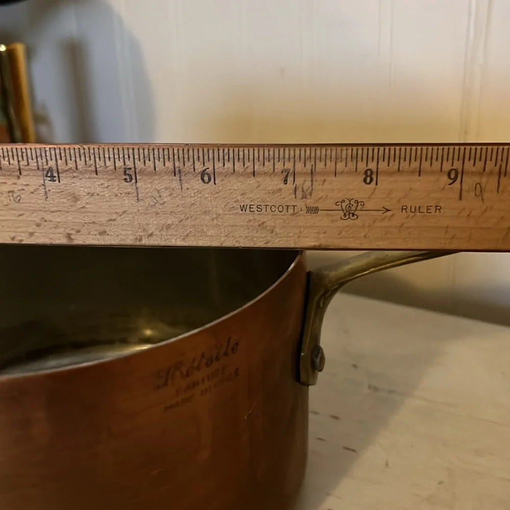 L’etoile Fantuzzi made in Chile copper & brass pot